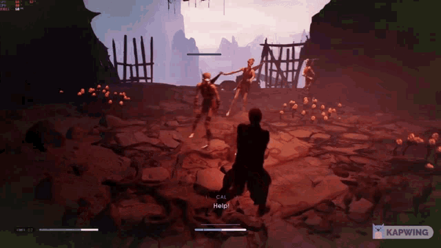a screenshot of a video game with the words cal help on the bottom right