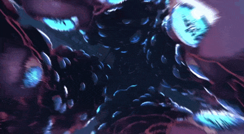 a computer generated image of a worm moving through a tunnel