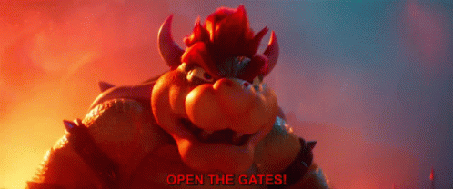 Mario Movie Bowser GIF - Mario Movie Bowser Open The Gate GIFs
