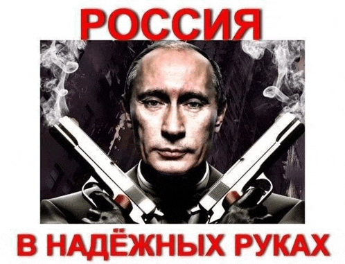 a man in a suit is holding two guns with smoke coming out of his mouth .