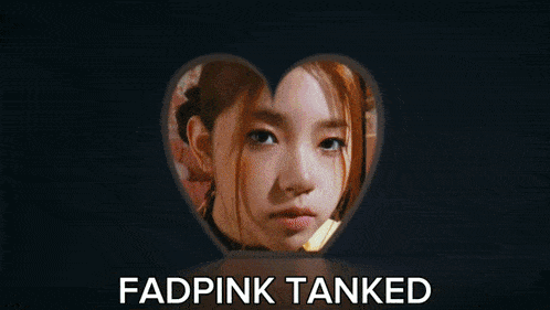 a picture of a girl in a heart with the words fadpink tanked