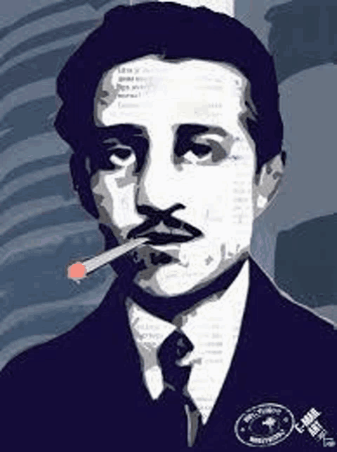 a man in a suit and tie is smoking a cigarette in his mouth .
