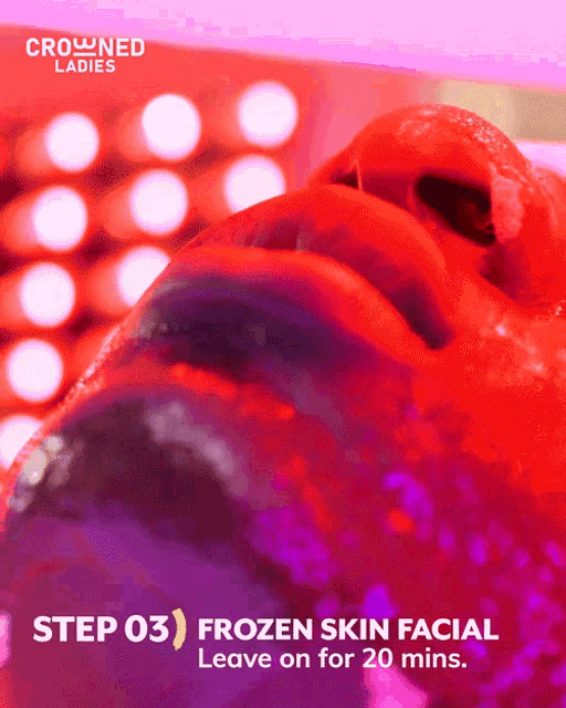 Frozen Skin Facial Facial Care GIF - Frozen Skin Facial Facial Care Red Light GIFs