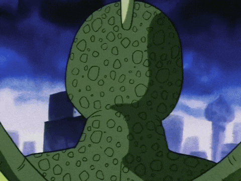a cartoon drawing of a green monster with circles on its skin