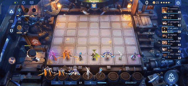 a chess game is being played with a score of 22 points