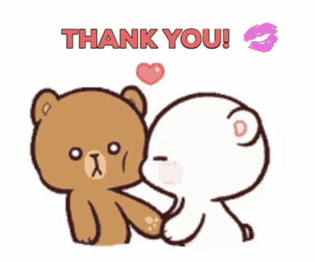 two teddy bears are kissing and holding a heart balloon .
