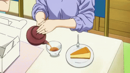 Anime Pours Tea GIF - Anime Pours Tea Good Morning GIFs