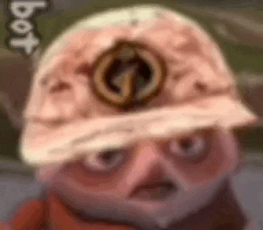 a cartoon character wearing a helmet and scarf .