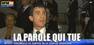 La Parole Qui Tue, La Parole De Haine. GIF - Haine Manuel Valls GIFs
