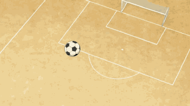 a girl kicks a soccer ball on a soccer field