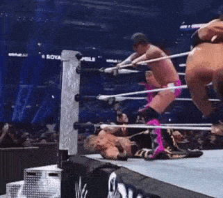 a wrestling ring with a sign that says royal r