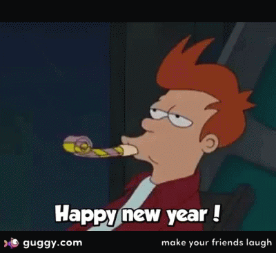 Happy New Year Fry GIF - Happy New Year Fry Futurama GIFs