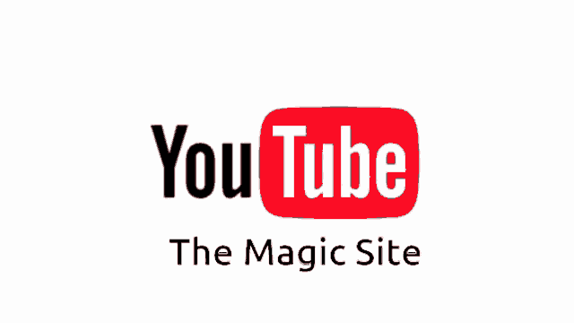 a youtube logo that says the magic site underneath it