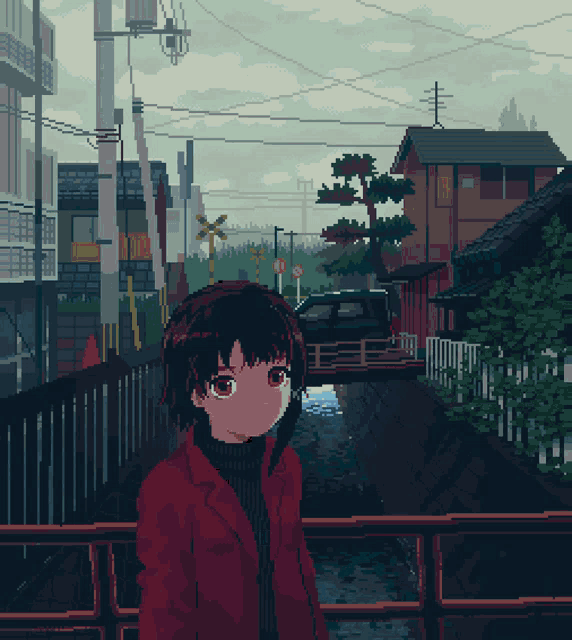 Lain Serial Experiments GIF - Lain Serial Experiments Cityscape GIFs