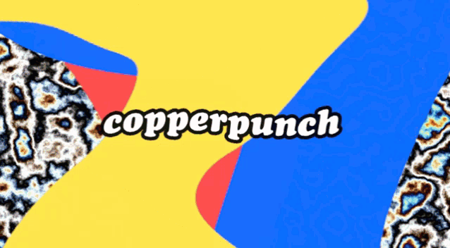 copperpunch is displayed on a colorful background