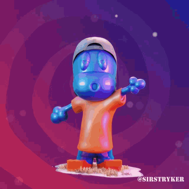 a cartoon character with the name sirstryker written on the bottom