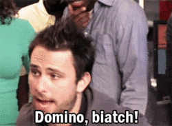 Reasonable Board Game Etiquette GIF - Always Sunny Domino Charlie GIFs