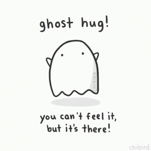 Ghost Hug Ghost GIF - Ghost Hug Ghost You Can Feel It GIFs