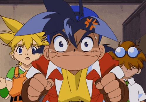 a cartoon character with a sticker on his head that says ' x '
