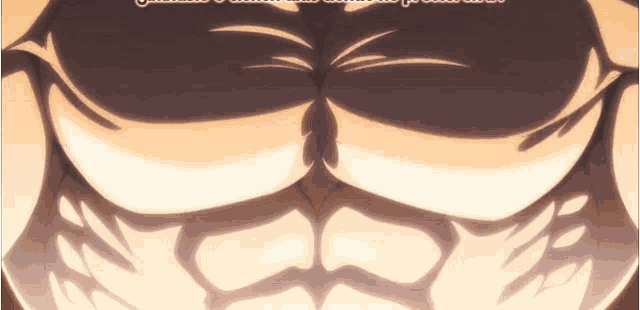 a close up of a man 's torso with the words " muscles " visible