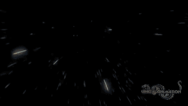 a blue background with a circle in the middle and the words uhg animation