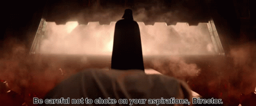 Vader Be Careful Not To Choke On Your Aspirations GIF - Vader Be Careful Not To Choke On Your Aspirations Rogue One GIFs