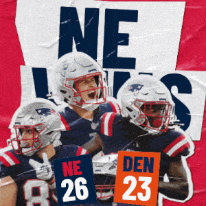Denver Broncos (23) Vs. New England Patriots (26) Post Game GIF - Nfl National Football League Football League GIFs