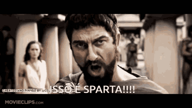 Issoésparta This Is Sparta GIF - Issoésparta This Is Sparta Kick GIFs