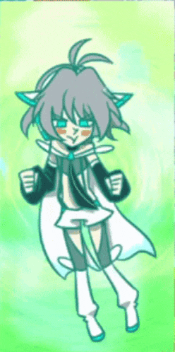 a drawing of a girl with a cat ear