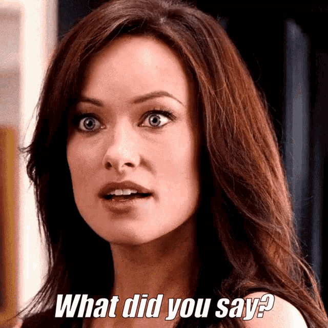 Olivia Wilde What Did You Say GIF - Olivia Wilde What Did You Say The Change Up GIFs