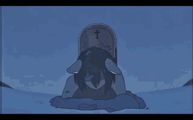 a cartoon of a dog and a teddy bear laying in a bed