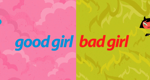 a cartoon angel and a cartoon devil are next to a heart that says ggbg