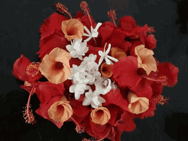 Flowers Swirl GIF - Flowers Swirl Red GIFs