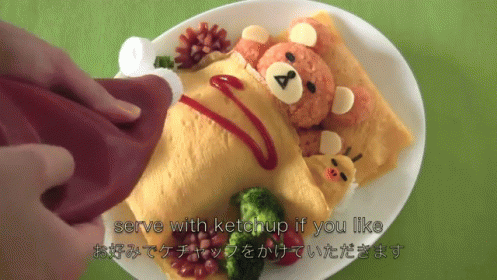 Sleeping Bear Bento GIF - Bento Food Japanese GIFs