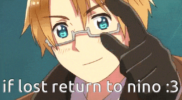 a man with glasses and a black glove says if lost return to nino