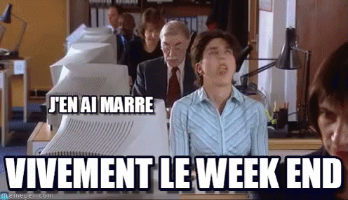 Vivement Le Week-end J'En Ai Marre GIF