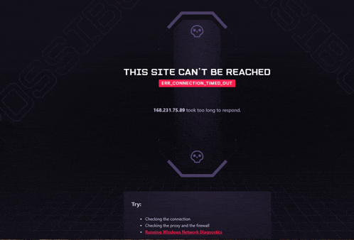 a web page that says this site can t be reached