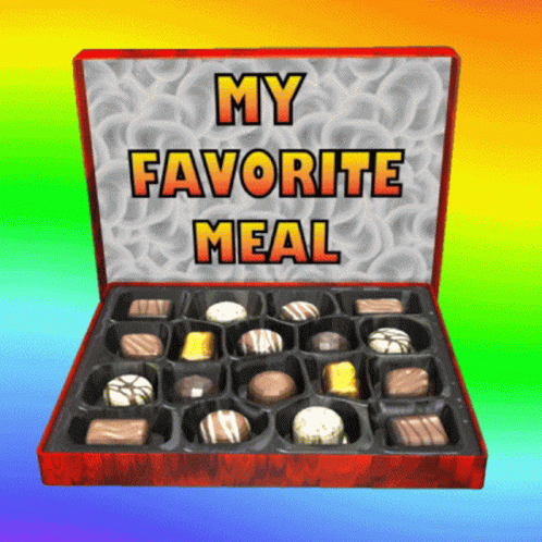 Chocolates Box Of Chocolates GIF - Chocolates Box Of Chocolates My Favorite Meal GIFs
