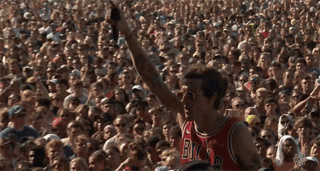 Jump Hop On Stage GIF - Jump Hop On Stage The Revivalists GIFs