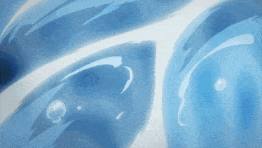 a blue and white background with a shadow of a person on it