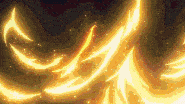 a computer generated image of a flame with sparkles