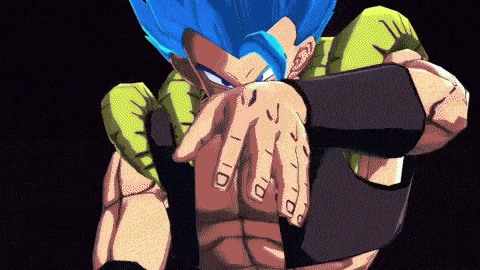 a pixel art drawing of a man with blue hair