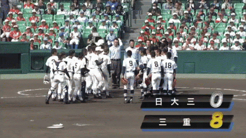 甲子園 野球　ベースボール GIF - Koshien Baseball Good Game GIFs