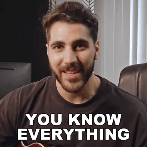 You Know Everything Rudy Ayoub GIF - You Know Everything Rudy Ayoub You Are An Expert GIFs