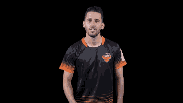 a man wearing a shirt that says fc goa