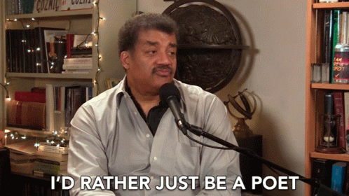 Id Rather Just Be A Poet Poet GIF - Id Rather Just Be A Poet Poet I Chose GIFs