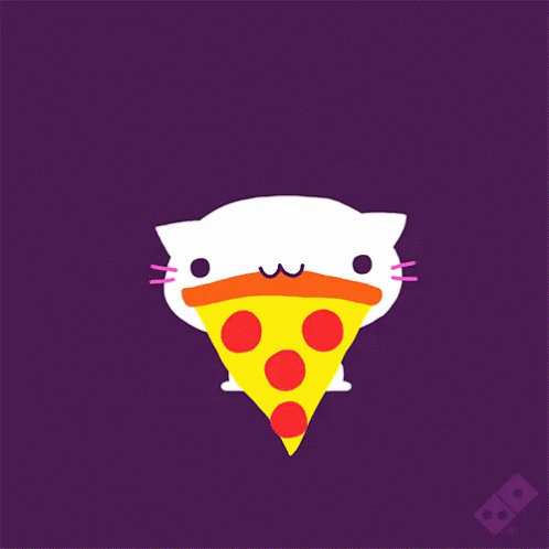Kitty Pizza Stash GIF