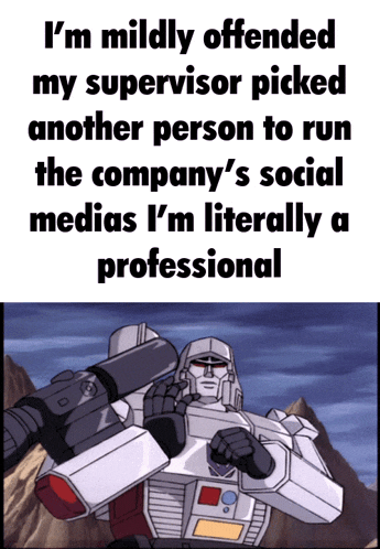 a picture of a robot that says " i 'm mildly offended " on it
