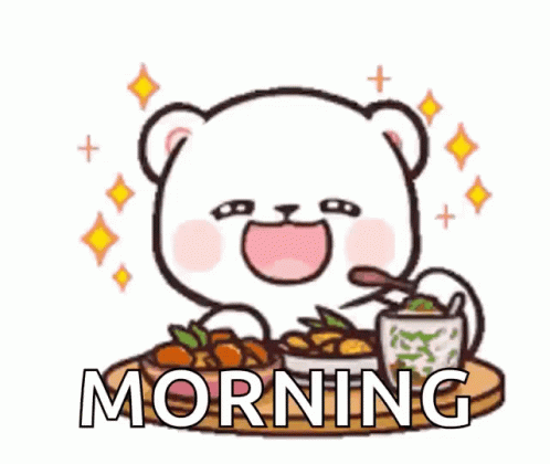 Milk And Mocha Bear Breakfast GIF - Milk And Mocha Bear Breakfast Morning GIFs
