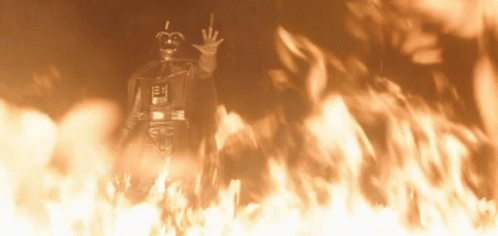 Darth Vader Fire GIF - Darth Vader Fire Fireplace GIFs